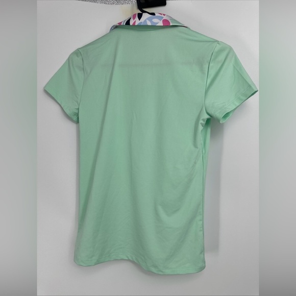 TOMMY BAHAMA Womens Active Green Floral 1/4 Zip Golf Polo Shirt XS - Picture 4 of 4